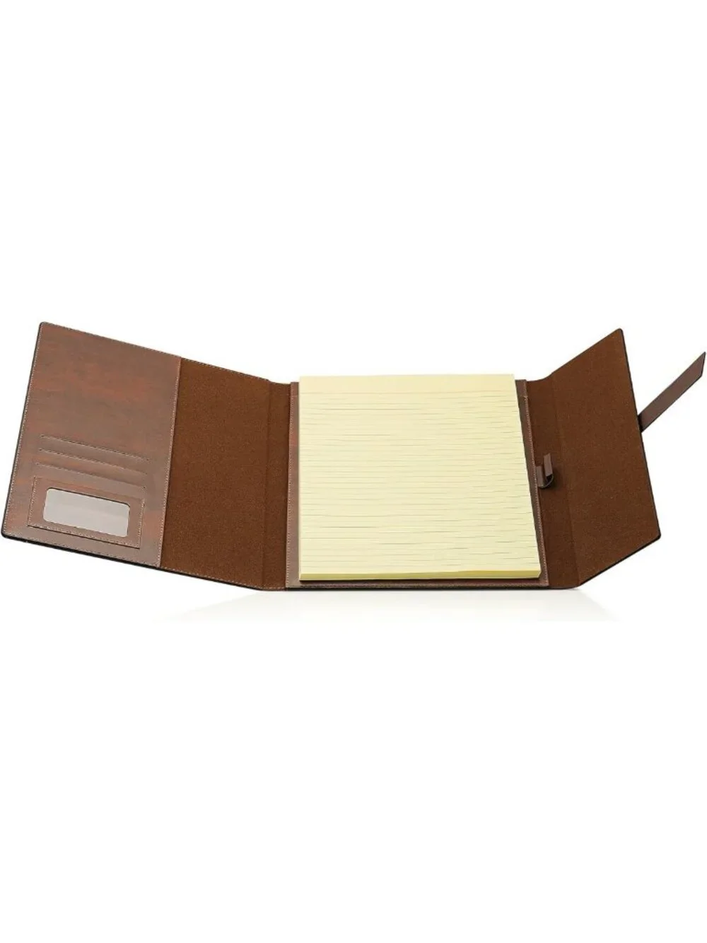 Slim Leather Padfolio for Men & Women - Business Portfolio Folder & Resume